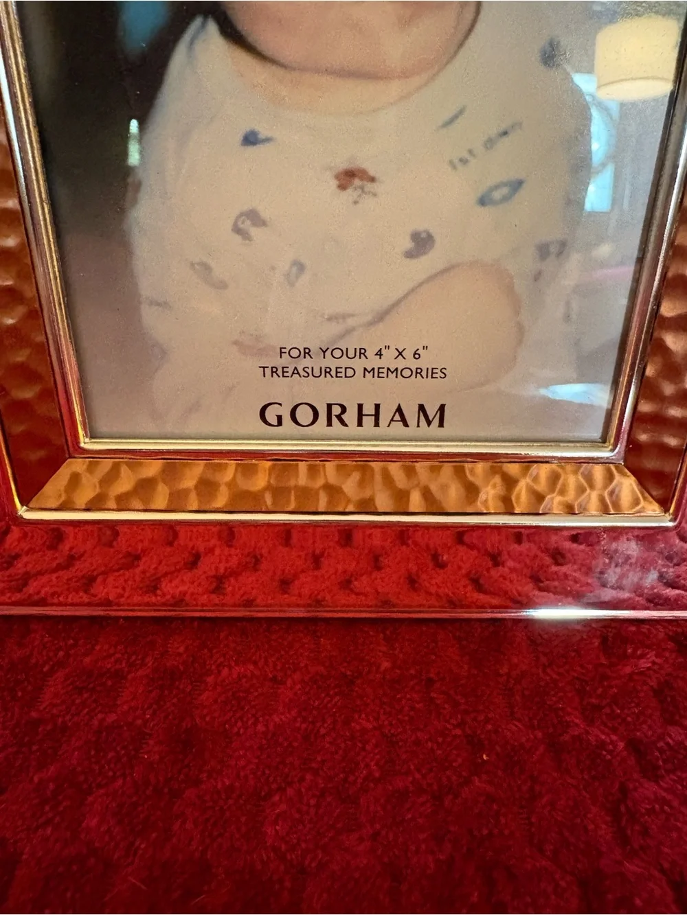 Gorham Craft Chic 4x6 Copper & Silver Tone Picture Frame w/ Original Box